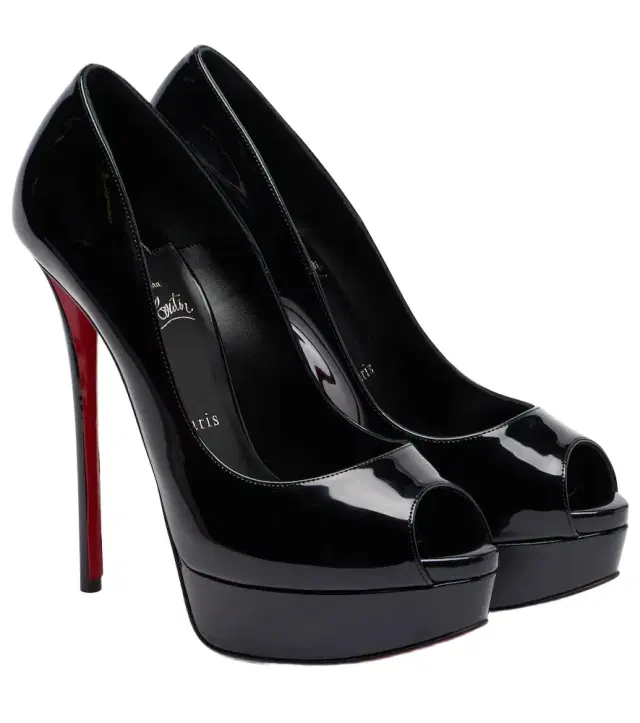 Lady Z 160 patent leather peep-toe pumps