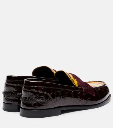 Christian Louboutin Penny croc-effect leather penny loafers | Thumbnail 3 Christian Louboutin Penny croc-effect leather penny loafers | Thumbnail 3
