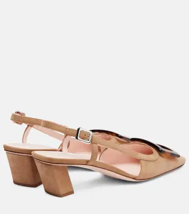 Roger Vivier Belle Vivier 45 suede slingback pumps | Thumbnail 3 Roger Vivier Belle Vivier 45 suede slingback pumps | Thumbnail 3