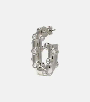 Rabanne Crystal-embellished hoop earrings | Thumbnail 2