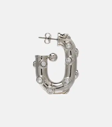 Rabanne Crystal-embellished hoop earrings | Thumbnail 4