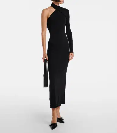 Courreges Courrèges One-shoulder crêpe maxi dress | Thumbnail 2