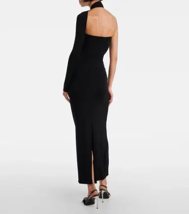 Courreges Courrèges One-shoulder crêpe maxi dress | Thumbnail 5