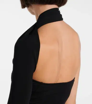 Courreges Courrèges One-shoulder crêpe maxi dress | Thumbnail 6