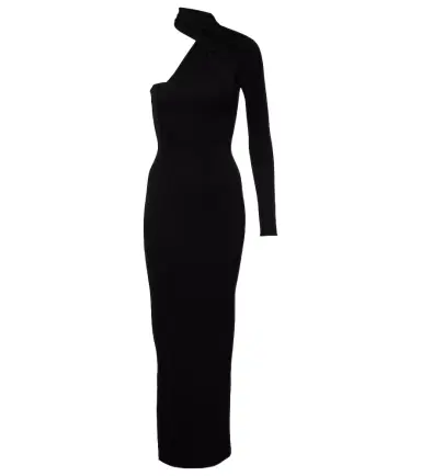 Courreges Courrèges One-shoulder crêpe maxi dress | Thumbnail 1