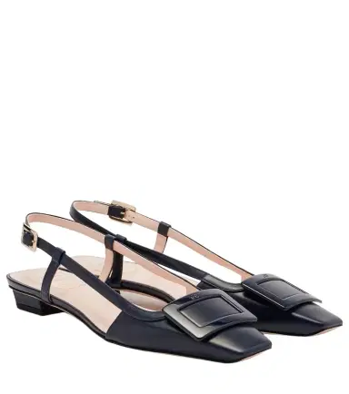 Roger Vivier Belle Vivier 25 leather slingback flats | Thumbnail 1 Roger Vivier Belle Vivier 25 leather slingback flats | Thumbnail 1