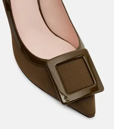 Roger Vivier Viv In The City 65 leather-trimmed pumps | Thumbnail 4
