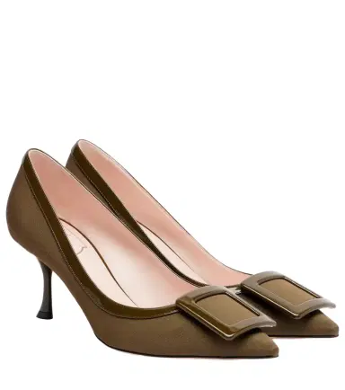 Roger Vivier Viv In The City 65 leather-trimmed pumps | Thumbnail 1