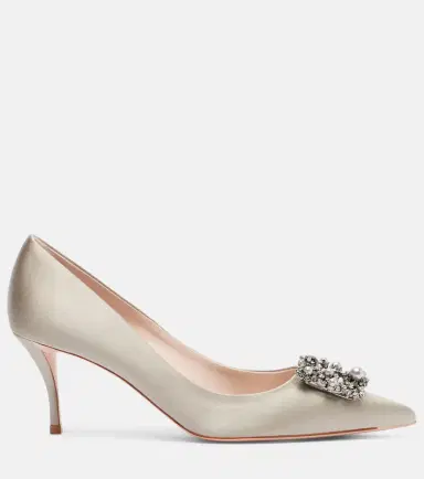 Roger Vivier Efflorescence 65 embellished satin pumps | Thumbnail 2 Roger Vivier Efflorescence 65 embellished satin pumps | Thumbnail 2