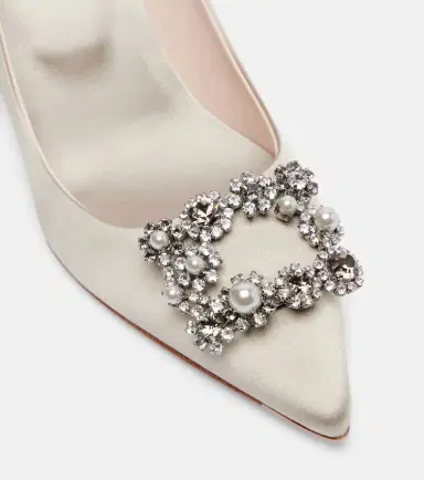 Roger Vivier Efflorescence 65 embellished satin pumps | Thumbnail 3 Roger Vivier Efflorescence 65 embellished satin pumps | Thumbnail 3