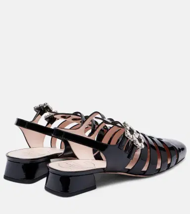 Roger Vivier Mini Très Vivier 25 patent leather sandals | Thumbnail 4 Roger Vivier Mini Très Vivier 25 patent leather sandals | Thumbnail 4