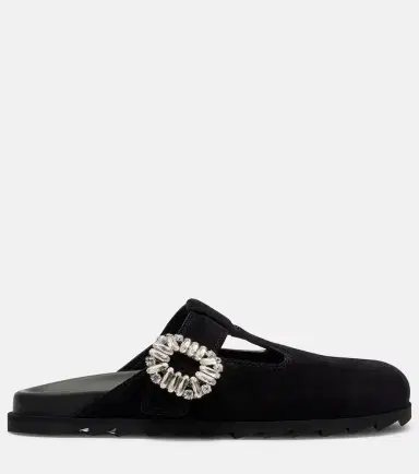 Roger Vivier Slidy Viv' suede mules | Thumbnail 4 Roger Vivier Slidy Viv' suede mules | Thumbnail 4
