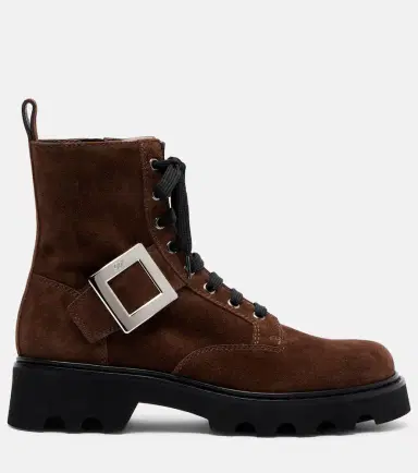 Roger Vivier Suede lace-up ankle boots | Thumbnail 3 Roger Vivier Suede lace-up ankle boots | Thumbnail 3