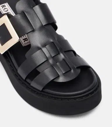 Roger Vivier Viv' Rangers leather platform sandals | Thumbnail 2 Roger Vivier Viv' Rangers leather platform sandals | Thumbnail 2