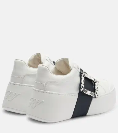 Roger Vivier Viv Skate leather platform sneakers | Thumbnail 4 Roger Vivier Viv Skate leather platform sneakers | Thumbnail 4