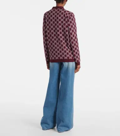 Gucci GG reversible wool-blend jacquard cardigan | Thumbnail 3