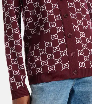 Gucci GG reversible wool-blend jacquard cardigan | Thumbnail 4