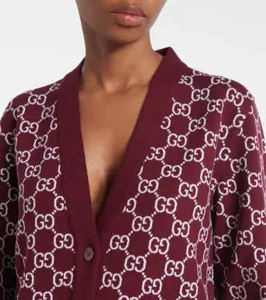 Gucci GG reversible wool-blend jacquard cardigan | Thumbnail 5