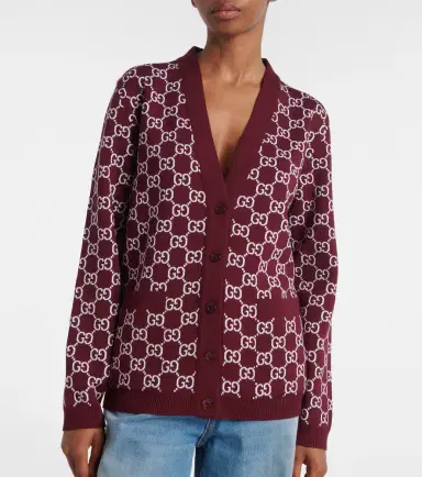 Gucci GG reversible wool-blend jacquard cardigan | Thumbnail 6