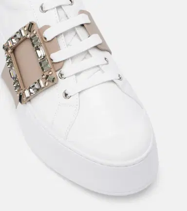 Roger Vivier Viv' Skate embellished leather sneakers | Thumbnail 4 Roger Vivier Viv' Skate embellished leather sneakers | Thumbnail 4