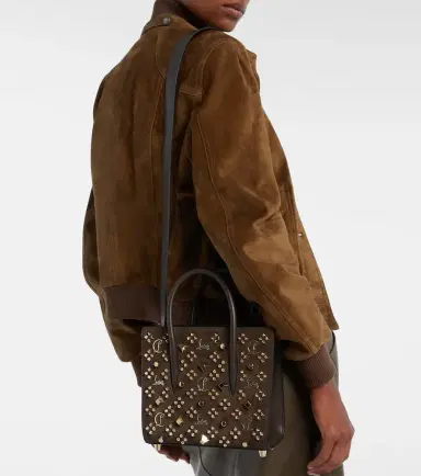 Christian Louboutin Paloma Small embellished suede tote bag | Thumbnail 4