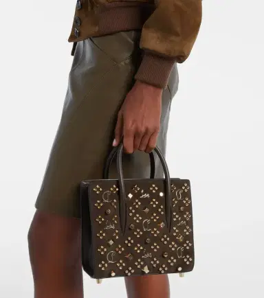 Christian Louboutin Paloma Small embellished suede tote bag | Thumbnail 5