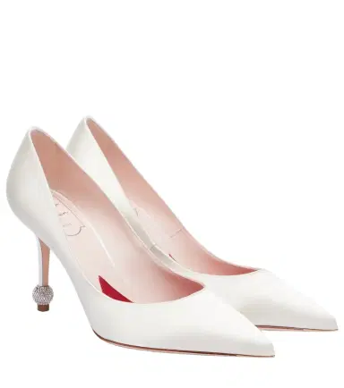 Roger Vivier Jewel 85 embellished satin pumps | Thumbnail 1