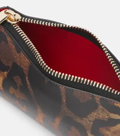 Christian Louboutin Cabata Small leopard-print leather pouch | Thumbnail 2