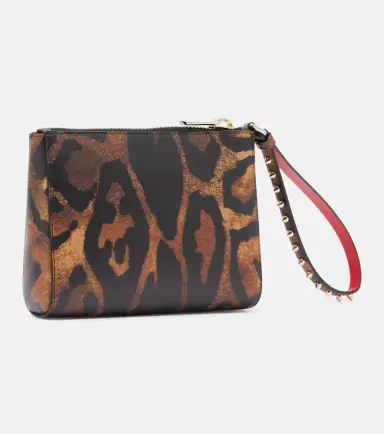 Christian Louboutin Cabata Small leopard-print leather pouch | Thumbnail 3
