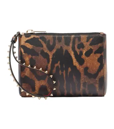 Christian Louboutin Cabata Small leopard-print leather pouch | Thumbnail 1