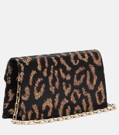 Christian Louboutin Leopard-print velvet clutch | Thumbnail 3