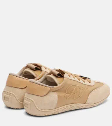 Roger Vivier Viv Low leather-trimmed satin sneakers | Thumbnail 3 Roger Vivier Viv Low leather-trimmed satin sneakers | Thumbnail 3