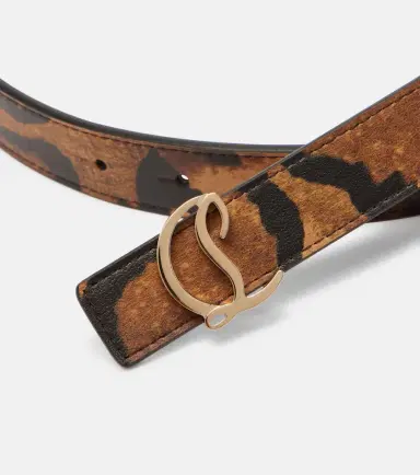 Christian Louboutin Leopard-print leather belt | Thumbnail 2