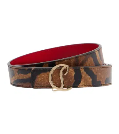 Christian Louboutin Leopard-print leather belt | Thumbnail 1