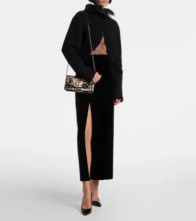 Christian Louboutin Loubi54 Small lace clutch | Thumbnail 4