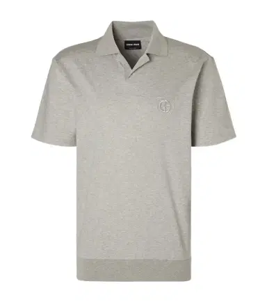 Giorgio Armani Cotton jersey polo shirt | Thumbnail 1 Giorgio Armani Cotton jersey polo shirt | Thumbnail 1