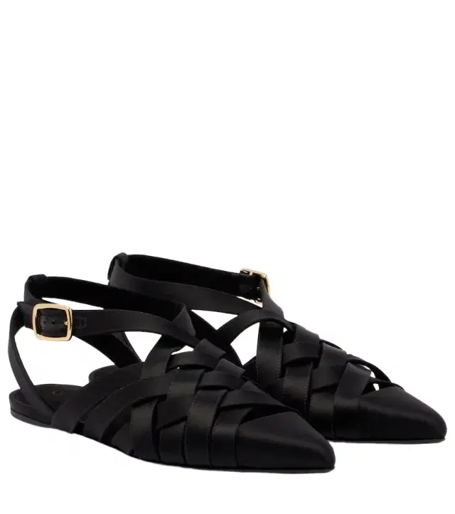Loro Piana Silene satin sandals