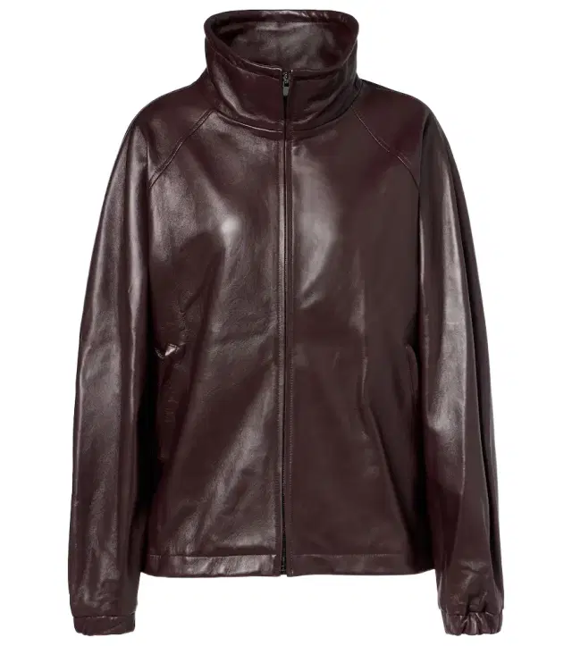 Magda Butrym Oversized leather bomber jacket