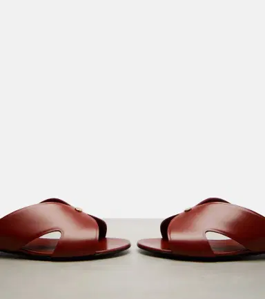 Loro Piana Vera leather slides | Thumbnail 2 Loro Piana Vera leather slides | Thumbnail 2
