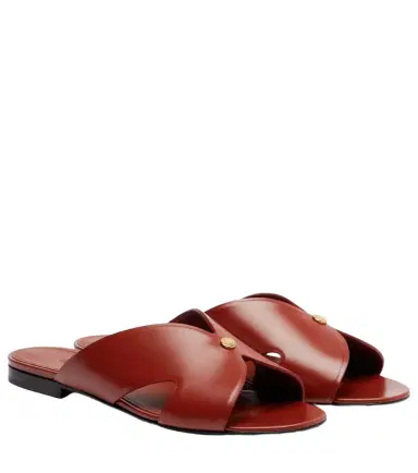 Loro Piana Vera leather slides | Thumbnail 1 Loro Piana Vera leather slides | Thumbnail 1