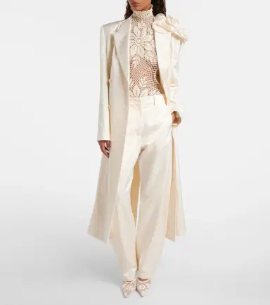 Magda Butrym Floral-appliqué coat | Thumbnail 3