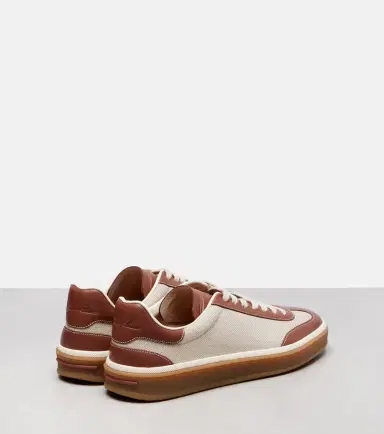 Loro Piana Tennis Walk leather-trimmed sneakers | Thumbnail 4 Loro Piana Tennis Walk leather-trimmed sneakers | Thumbnail 4