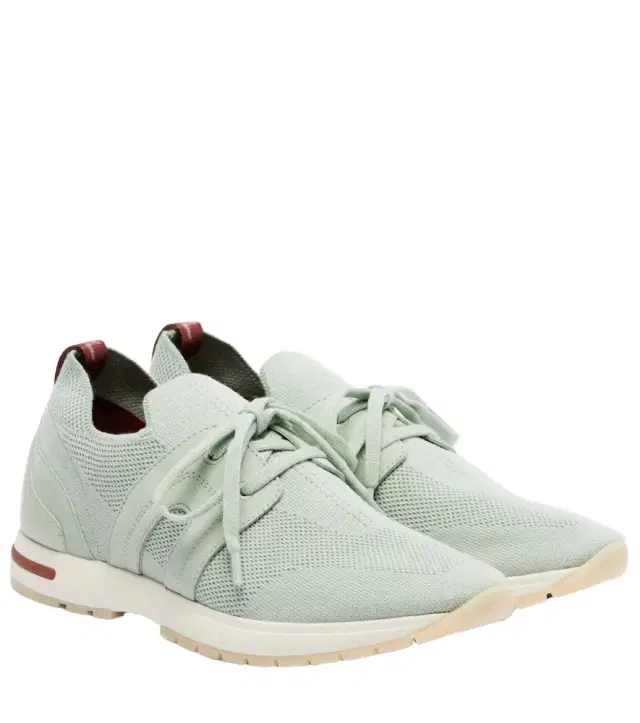 Loro Piana 360 LP Lady Flex suede-trimmed sneakers