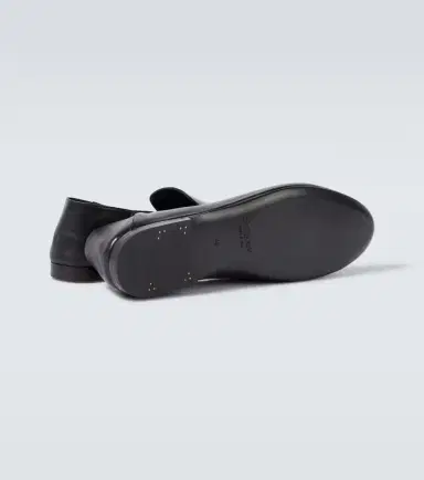 Saint Laurent Alain leather slippers | Thumbnail 2