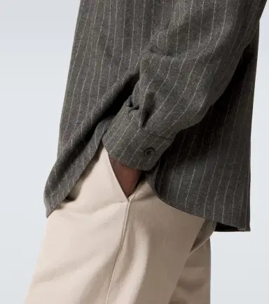 Ralph Lauren Purple Label Pinstripe wool shirt | Thumbnail 2 Ralph Lauren Purple Label Pinstripe wool shirt | Thumbnail 2