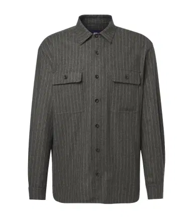 Ralph Lauren Purple Label Pinstripe wool shirt | Thumbnail 1 Ralph Lauren Purple Label Pinstripe wool shirt | Thumbnail 1