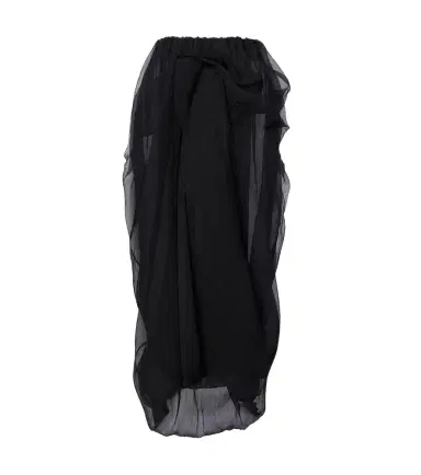 Magda Butrym Ruffled silk tulle maxi skirt | Thumbnail 1