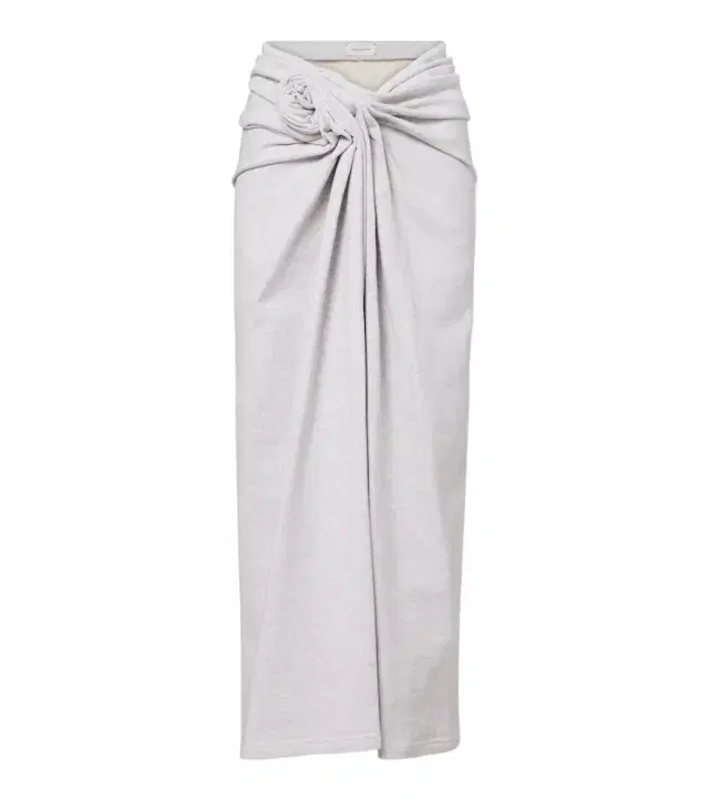 Magda Butrym Floral-appliqué cotton midi skirt
