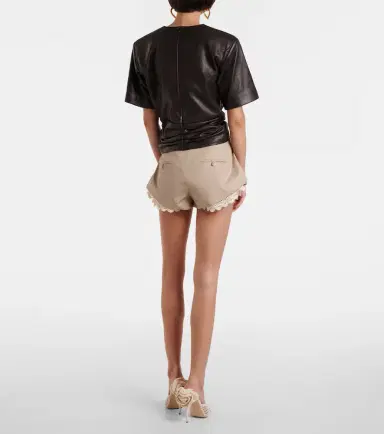 Magda Butrym Knot-detail leather T-shirt | Thumbnail 3