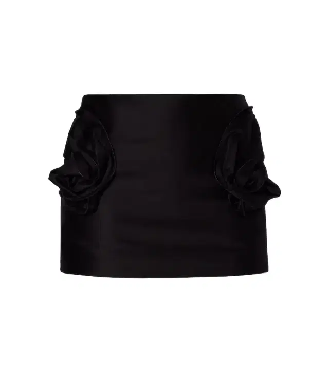 Magda Butrym Floral-appliqué cotton miniskirt